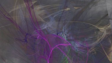 Fantezi kaotik renkli fraktal desen. Soyut Fraktal şekiller. 3D render resimde arka plan veya duvar kağıdı