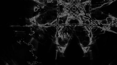 Fantezi kaotik renkli fraktal desen. Soyut Fraktal şekiller. 3D render resimde arka plan veya duvar kağıdı