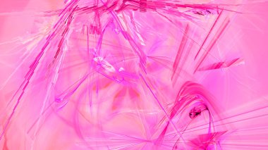 Fantezi kaotik renkli fraktal desen. Soyut Fraktal şekiller. 3D render resimde arka plan veya duvar kağıdı