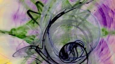 Fantezi kaotik renkli fraktal desen. Soyut Fraktal şekiller. 3D render resimde arka plan veya duvar kağıdı