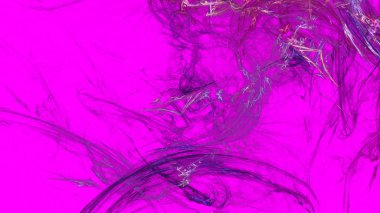 Fantezi kaotik renkli fraktal desen. Soyut Fraktal şekiller. 3D render resimde arka plan veya duvar kağıdı