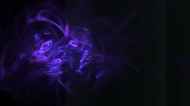 Fantezi kaotik renkli fraktal desen. Soyut Fraktal şekiller. 3D render resimde arka plan veya duvar kağıdı