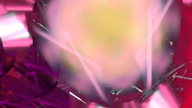 Fantezi kaotik renkli fraktal desen. Soyut Fraktal şekiller. 3D render resimde arka plan veya duvar kağıdı