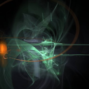 Fantezi kaotik renkli fraktal desen. Soyut Fraktal şekiller. 3D render resimde arka plan veya duvar kağıdı