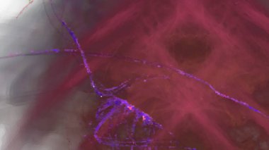 Fantezi kaotik renkli fraktal desen. Soyut Fraktal şekiller. 3D render resimde arka plan veya duvar kağıdı