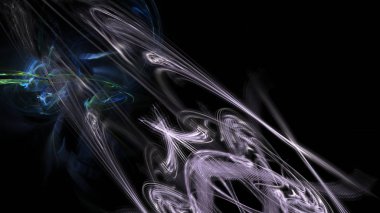 Fantezi kaotik renkli fraktal desen. Soyut Fraktal şekiller. 3D render resimde arka plan veya duvar kağıdı