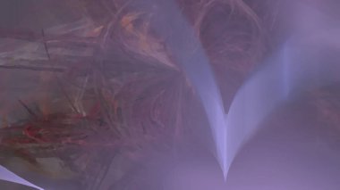 Fantezi kaotik renkli fraktal desen. Soyut Fraktal şekiller. 3D render resimde arka plan veya duvar kağıdı