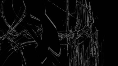 Fantezi kaotik renkli fraktal desen. Soyut Fraktal şekiller. 3D render resimde arka plan veya duvar kağıdı