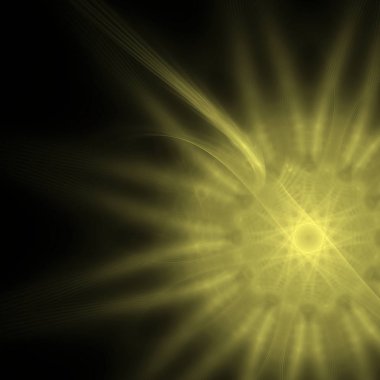 Fantezi kaotik renkli fraktal desen. Soyut Fraktal şekiller. 3D render resimde arka plan veya duvar kağıdı