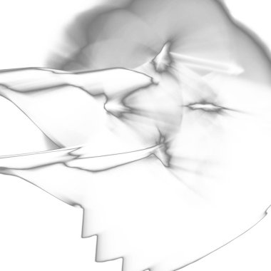 Fantezi kaotik renkli fraktal desen. Soyut Fraktal şekiller. 3D render resimde arka plan veya duvar kağıdı