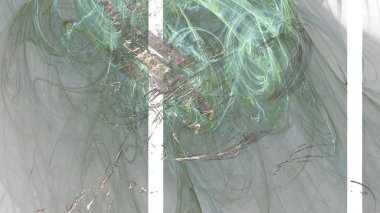 Fantezi kaotik renkli fraktal desen. Soyut Fraktal şekiller. 3D render resimde arka plan veya duvar kağıdı