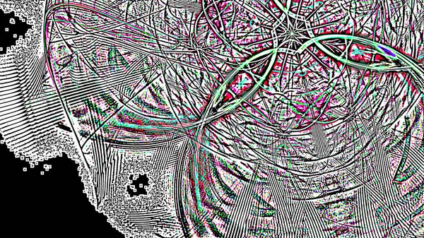 ファイナルファンタジー カオスのカラフルなフラクタル パターン。フラクタル図形を抽象化します。3 d レンダリング図背景や壁紙 — ストック写真