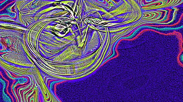 Fantasie chaotische kleurrijke fractale patroon. Abstracte fractale vormen. 3D rendering afbeelding achtergrond of behang — Stockfoto