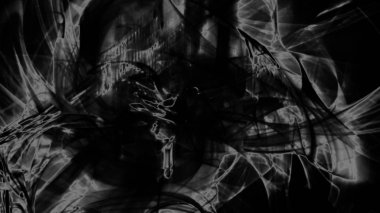 Fantezi kaotik renkli fraktal desen. Soyut Fraktal şekiller. 3D render resimde arka plan veya duvar kağıdı