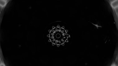 Fantezi kaotik renkli fraktal desen. Soyut Fraktal şekiller. 3D render resimde arka plan veya duvar kağıdı