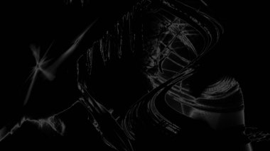 Fantezi kaotik renkli fraktal desen. Soyut Fraktal şekiller. 3D render resimde arka plan veya duvar kağıdı