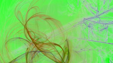 Fantezi kaotik renkli fraktal desen. Soyut Fraktal şekiller. 3D render resimde arka plan veya duvar kağıdı