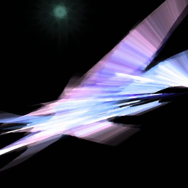 Fantezi kaotik renkli fraktal desen. Soyut Fraktal şekiller. 3D render resimde arka plan veya duvar kağıdı