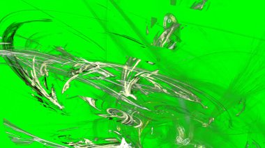 Fantezi kaotik renkli fraktal desen. Soyut Fraktal şekiller. 3D render resimde arka plan veya duvar kağıdı