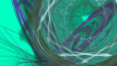 Fantezi kaotik renkli fraktal desen. Soyut Fraktal şekiller. 3D render resimde arka plan veya duvar kağıdı