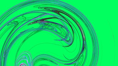 Fantezi kaotik renkli fraktal desen. Soyut Fraktal şekiller. 3D render resimde arka plan veya duvar kağıdı