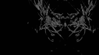 Fantezi kaotik renkli fraktal desen. Soyut Fraktal şekiller. 3D render resimde arka plan veya duvar kağıdı