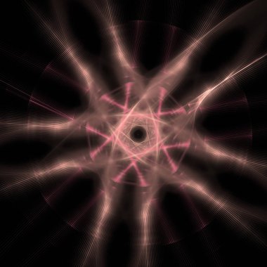 Fantezi kaotik renkli fraktal desen. Soyut Fraktal şekiller. 3D render resimde arka plan veya duvar kağıdı