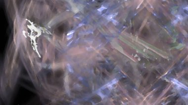 Fantezi kaotik renkli fraktal desen. Soyut Fraktal şekiller. 3D render resimde arka plan veya duvar kağıdı