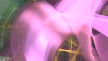 Fantezi kaotik renkli fraktal desen. Soyut Fraktal şekiller. 3D render resimde arka plan veya duvar kağıdı