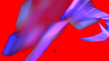 Fantezi kaotik renkli fraktal desen. Soyut Fraktal şekiller. 3D render resimde arka plan veya duvar kağıdı