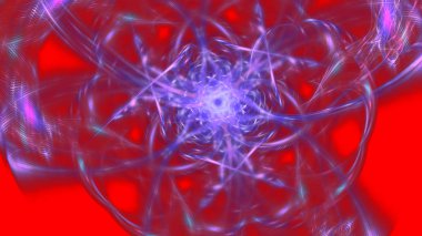 Fantezi kaotik renkli fraktal desen. Soyut Fraktal şekiller. 3D render resimde arka plan veya duvar kağıdı