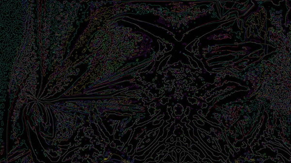 Fantasía caótica patrón fractal colorido. Formas fractales abstractas. Fondo de ilustración de representación 3D o fondo de pantalla — Foto de Stock