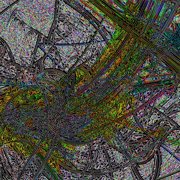 Fantasie chaotische kleurrijke fractale patroon. Abstracte fractale vormen. 3D rendering afbeelding achtergrond of behang — Stockfoto