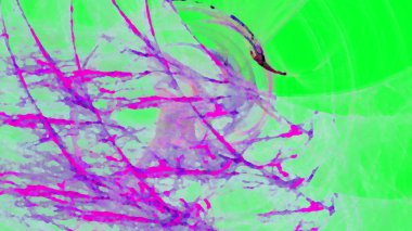 Fantezi kaotik renkli fraktal desen. Soyut Fraktal şekiller. 3D render resimde arka plan veya duvar kağıdı