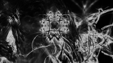 Fantezi kaotik renkli fraktal desen. Soyut Fraktal şekiller. 3D render resimde arka plan veya duvar kağıdı