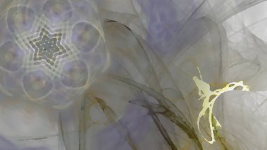 Fantezi kaotik renkli fraktal desen. Soyut Fraktal şekiller. 3D render resimde arka plan veya duvar kağıdı