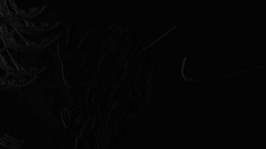 Fantezi kaotik renkli fraktal desen. Soyut Fraktal şekiller. 3D render resimde arka plan veya duvar kağıdı