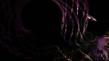 Fantezi kaotik renkli fraktal desen. Soyut Fraktal şekiller. 3D render resimde arka plan veya duvar kağıdı