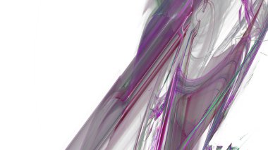 Fantezi kaotik renkli fraktal desen. Soyut Fraktal şekiller. 3D render resimde arka plan veya duvar kağıdı