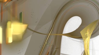 Fantezi kaotik renkli fraktal desen. Soyut Fraktal şekiller. 3D render resimde arka plan veya duvar kağıdı