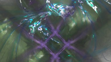 Fantezi kaotik renkli fraktal desen. Soyut Fraktal şekiller. 3D render resimde arka plan veya duvar kağıdı