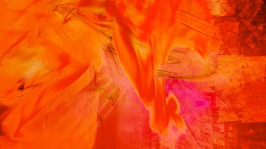 Fantezi kaotik renkli fraktal desen. Soyut Fraktal şekiller. 3D render resimde arka plan veya duvar kağıdı