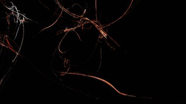 Fantezi kaotik renkli fraktal desen. Soyut Fraktal şekiller. 3D render resimde arka plan veya duvar kağıdı