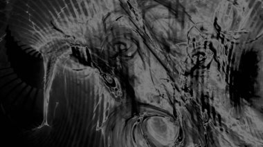 Fantezi kaotik renkli fraktal desen. Soyut Fraktal şekiller. 3D render resimde arka plan veya duvar kağıdı