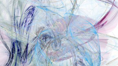 Fantezi kaotik renkli fraktal desen. Soyut Fraktal şekiller. 3D render resimde arka plan veya duvar kağıdı