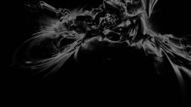 Fantezi kaotik renkli fraktal desen. Soyut Fraktal şekiller. 3D render resimde arka plan veya duvar kağıdı