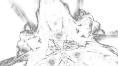 Fantezi kaotik renkli fraktal desen. Soyut Fraktal şekiller. 3D render resimde arka plan veya duvar kağıdı