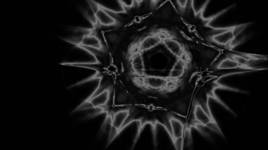 Fantezi kaotik renkli fraktal desen. Soyut Fraktal şekiller. 3D render resimde arka plan veya duvar kağıdı