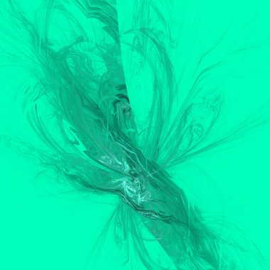 Fantezi kaotik renkli fraktal desen. Soyut Fraktal şekiller. 3D render resimde arka plan veya duvar kağıdı