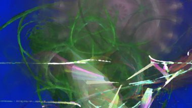 Fantezi kaotik renkli fraktal desen. Soyut Fraktal şekiller. 3D render resimde arka plan veya duvar kağıdı